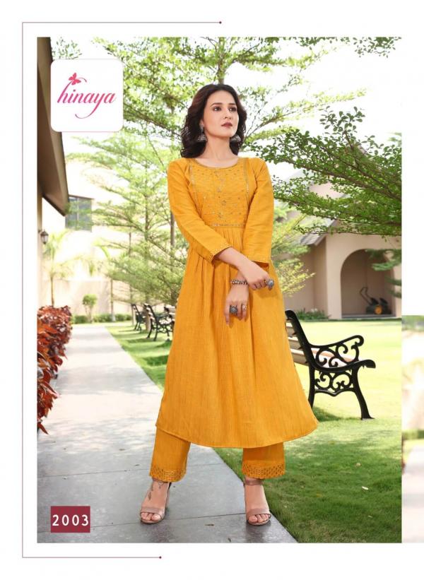 Hinaya Chahek Vol 2 Trendy Wear Kurti With Pant Collection